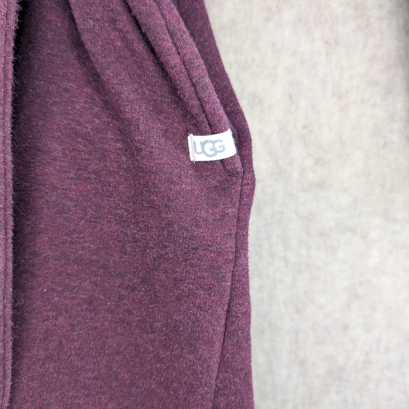 UGG Women's Deep Purple Karoline Wrap Robe Fleece Sz Medium - Picture 3 of 5